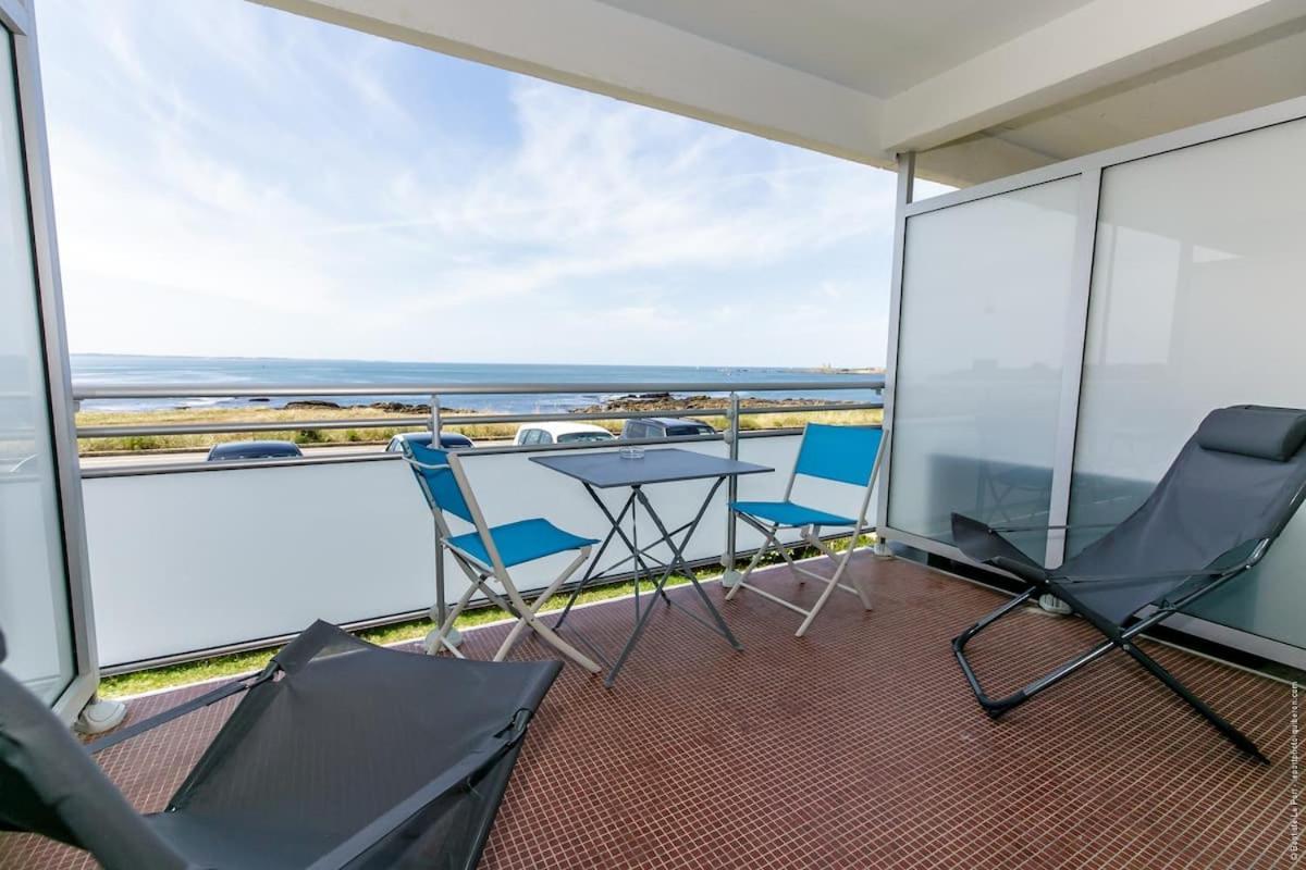Vue mer imprenable - Grande plage à pied - Parking Quiberon Eksteriør bilde